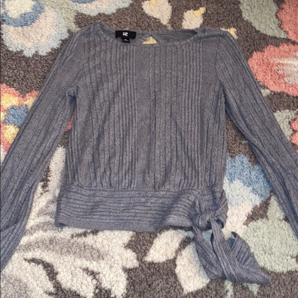 Long Sleeve Tied Sweater